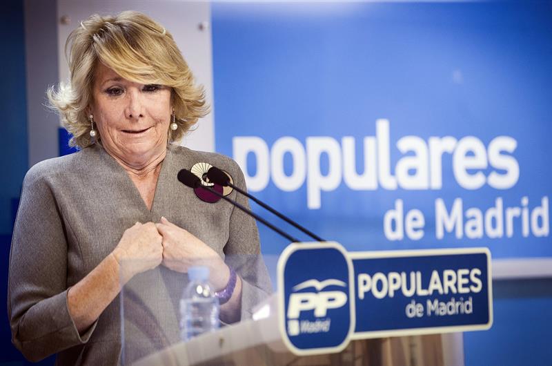 Esperanza Aguirre: "No eludo mi responsabilidad porque la tengo" Esperanza Aguirre: "No eludo mi responsabilidad porque la tengo"