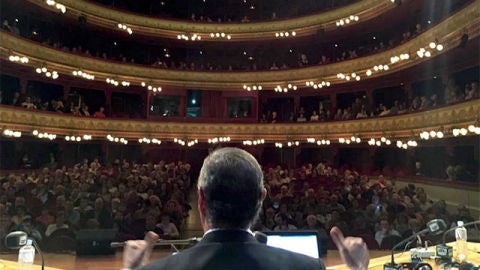 Visita de Herrera en la onda a Valladolid