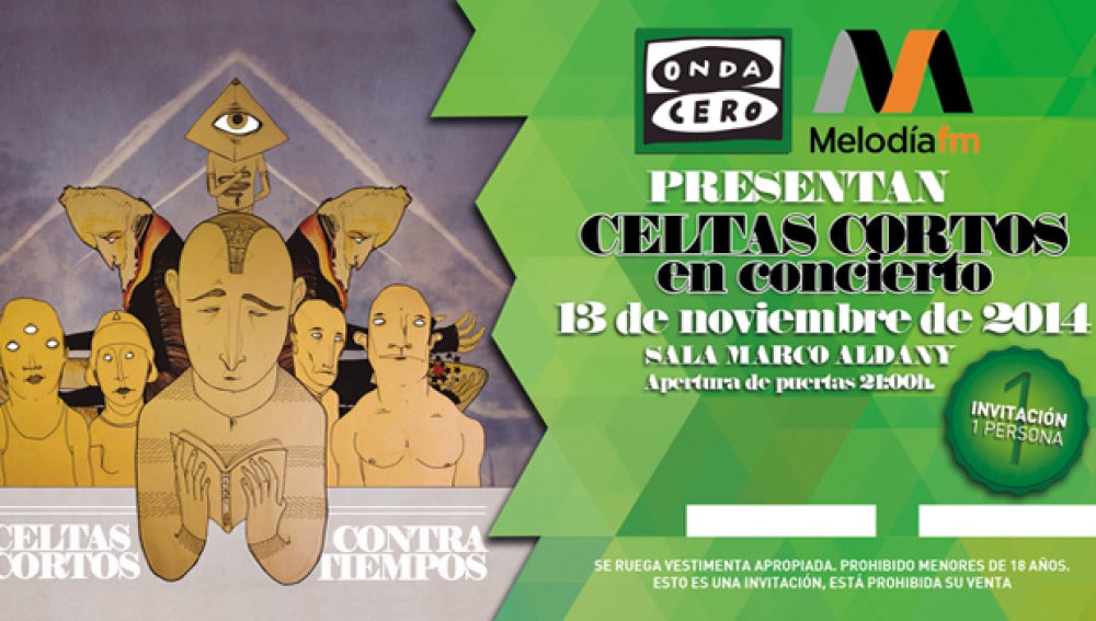 Onda Cero y Melodía FM presentan a Celtas Cortos en concierto