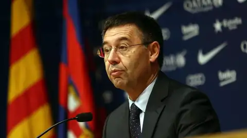 Josep Maria Bartomeu en rueda de prensa Josep Maria Bartomeu en rueda de prensa