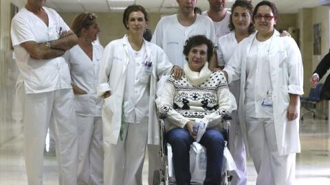 Teresa Romero, que ha sido dada de alta tras superar el &eacute;bola