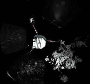 La sonda Philae sobre el cometa La sonda Philae sobre el cometa