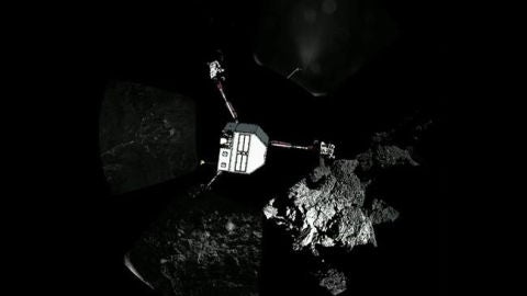 La sonda Philae sobre el cometa