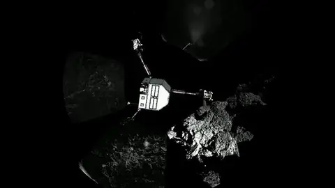 La sonda Philae sobre el cometa La sonda Philae sobre el cometa