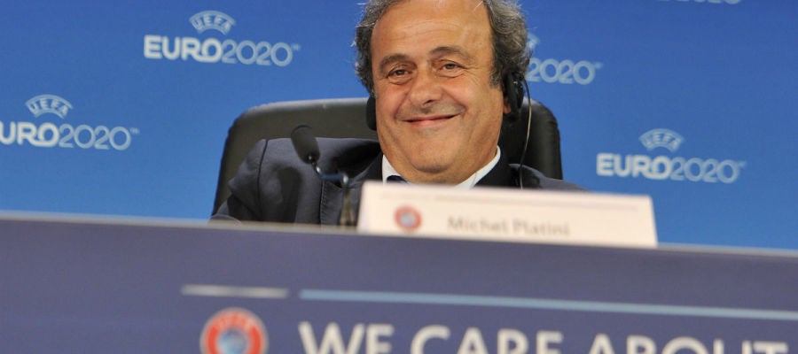 Platini, en un acto de la UEFA Platini, en un acto de la UEFA