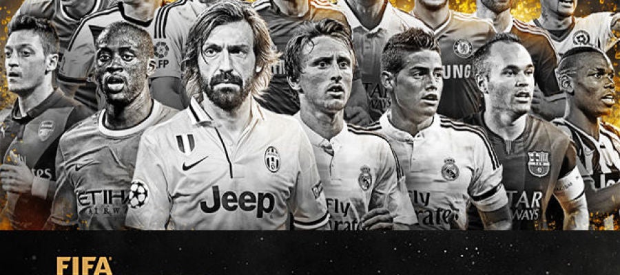 Los 15 centrocampistas nominados al XI del Fifpro Los 15 centrocampistas nominados al XI del Fifpro