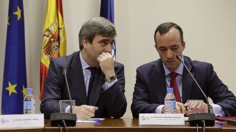 Los secretarios de Estado para el Deporte y de Seguridad, Miguel Cardenal y Francisco Mart&iacute;nez 