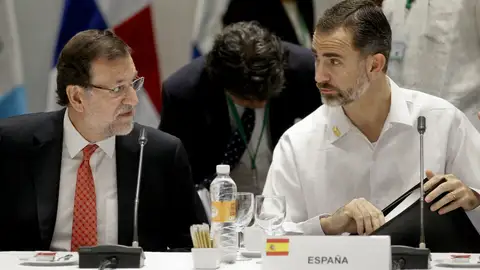 Mariano Rajoy y el Rey Felipe VI en la Cumbre Iberoamericana Mariano Rajoy y el Rey Felipe VI en la Cumbre Iberoamericana