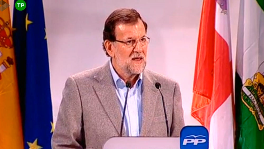 Mariano Rajoy, en un acto en Segovia