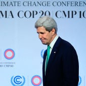 El secretario de Estado de EE.UU, John Kerry, en la Cumbre del Clima, en Lima