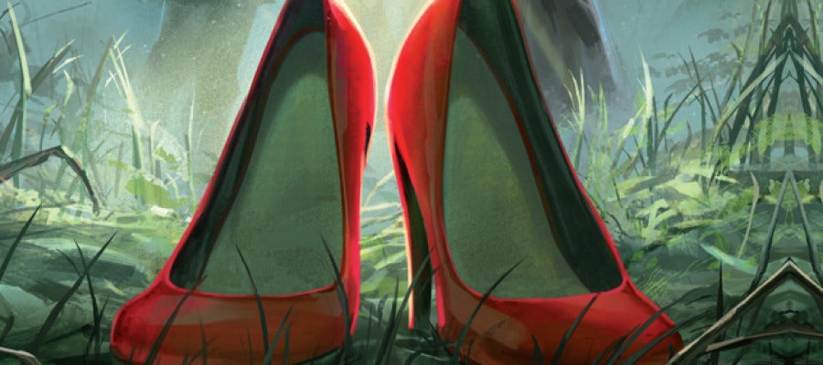 Detalle de Portada. Si hay unos zapatos, hay un cadáver cerca Detalle de Portada. Si hay unos zapatos, hay un cadáver cerca