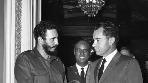 Fidel Castro junto con el expresidente estadounidense Richard Nixon Fidel Castro junto con el expresidente estadounidense Richard Nixon
