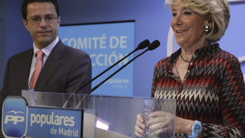 Esperanza Aguirre junto a Javier Fern&aacute;ndez Lasquetty