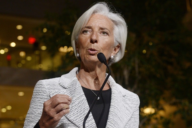 Lagarde advierte de que el crecimiento global en 2016 será decepcionante Lagarde advierte de que el crecimiento global en 2016 será decepcionante