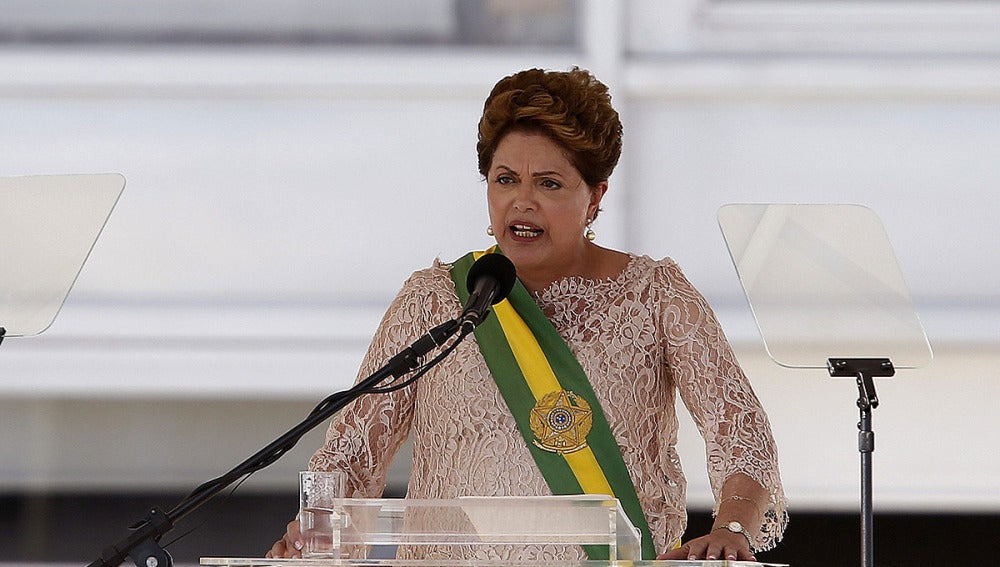 Dilma Roussef en su discurso de investidura