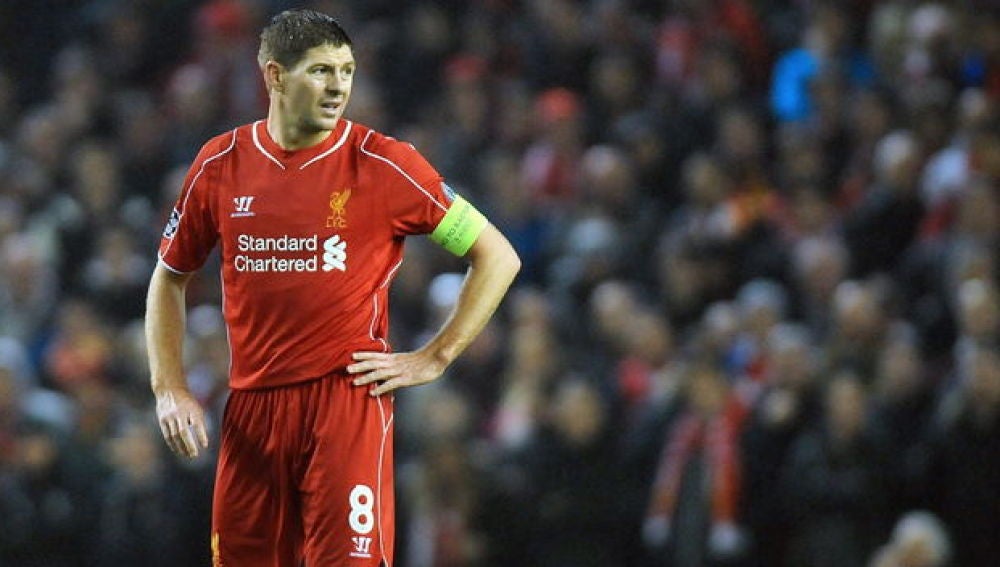 El capitán del Liverpool, Steven Gerrard.