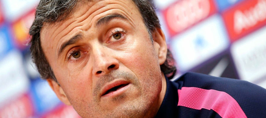 Luis Enrique, en rueda de prensa Luis Enrique, en rueda de prensa