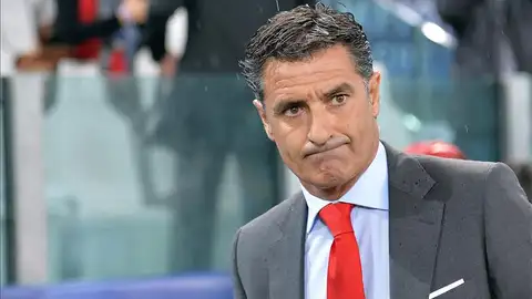 Míchel, en un partido con el Olympiakos Míchel, en un partido con el Olympiakos