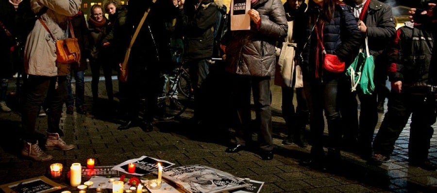 Manifestación en París por el atentado en Charlie Hebdo Manifestación en París por el atentado en Charlie Hebdo