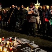 Manifestación en París por el atentado en Charlie Hebdo
