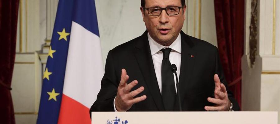 Comparecencia del presidente galo François Hollande tras el atentado Comparecencia del presidente galo François Hollande tras el atentado