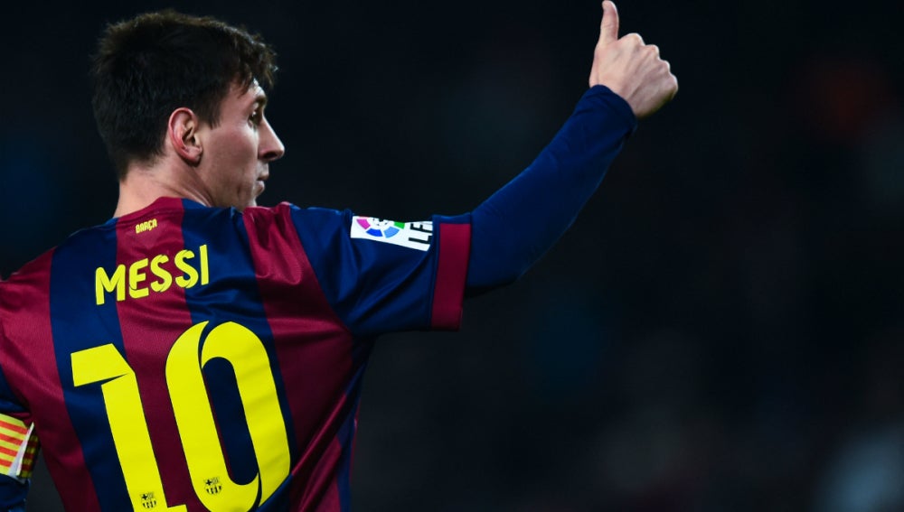 Messi, con gesto de aprobación