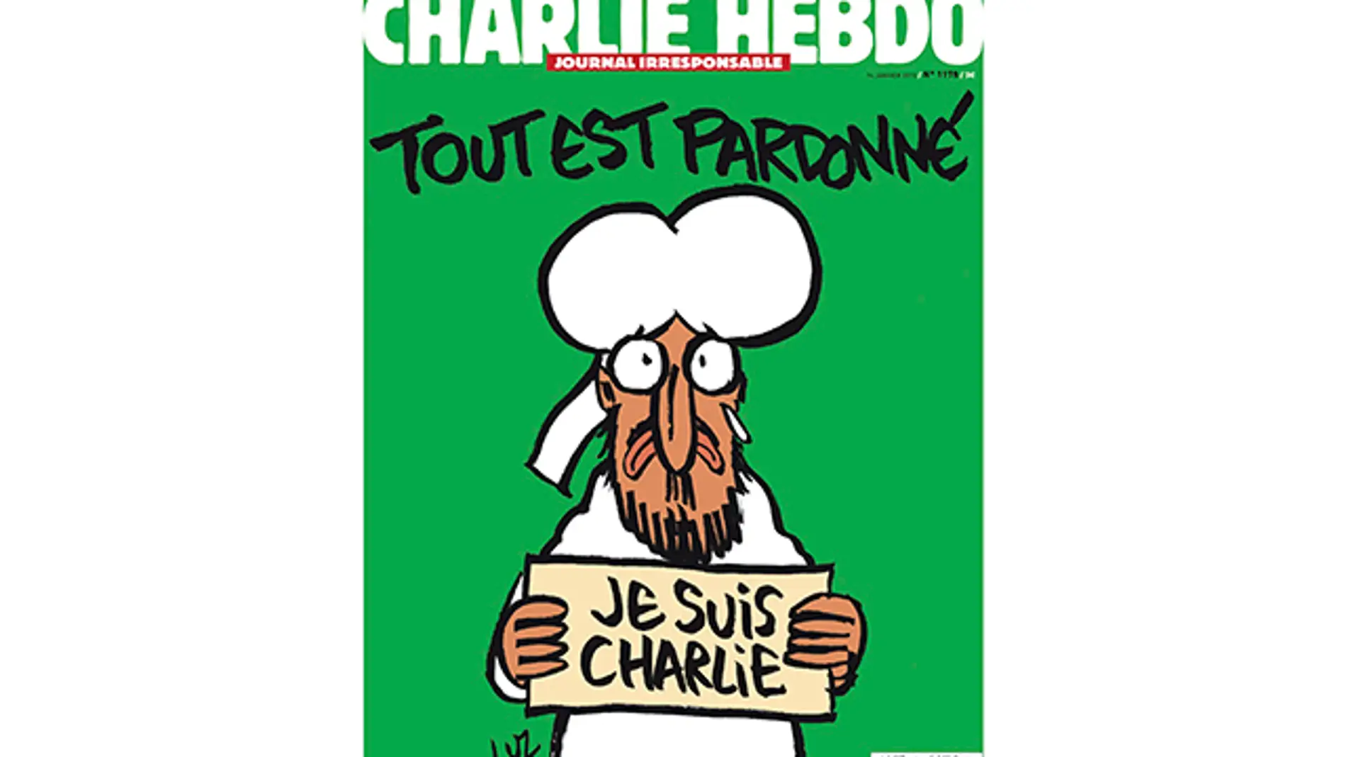 Charlie Hebdo perdona en su portada tras los ataques yihadistas