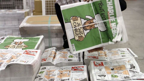 Tirada hist&oacute;rica del nuevo n&uacute;mero del Charlie Hebdo