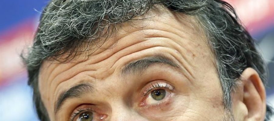 Luis Enrique en rueda de prensa Luis Enrique en rueda de prensa