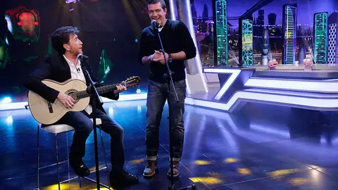 Pablo Motos y Antonio Banderas en El Hormiguero 3.0 Pablo Motos y Antonio Banderas en El Hormiguero 3.0