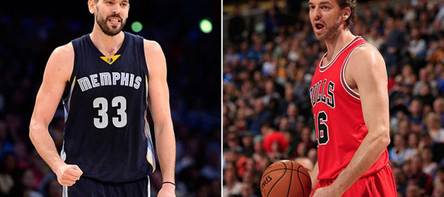 Marc y Pau Gasol, en acción esta temporada Marc y Pau Gasol, en acción esta temporada