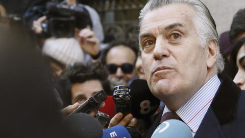 El extesorero del PP Luis B&aacute;rcenas, a su llegada a la Audiencia Nacional