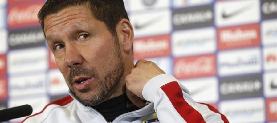 Simeone en rueda de prensa Simeone en rueda de prensa