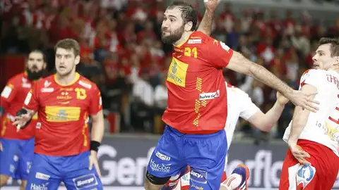 Joan Cañellas, jugador de la selección española de balonmano Joan Cañellas, jugador de la selección española de balonmano