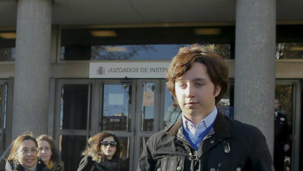 Francisco Nicolás a la salida de los juzgados de Plaza Castilla