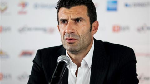 Luis Figo, candidato a la presidencia de la FIFA