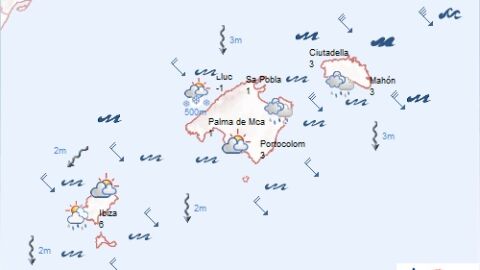 Previsi&oacute;n meteorol&oacute;gica Baleares