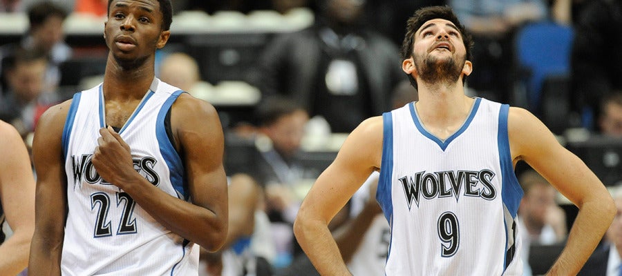 Ricky Rubio se lamenta tras una jugada Ricky Rubio se lamenta tras una jugada