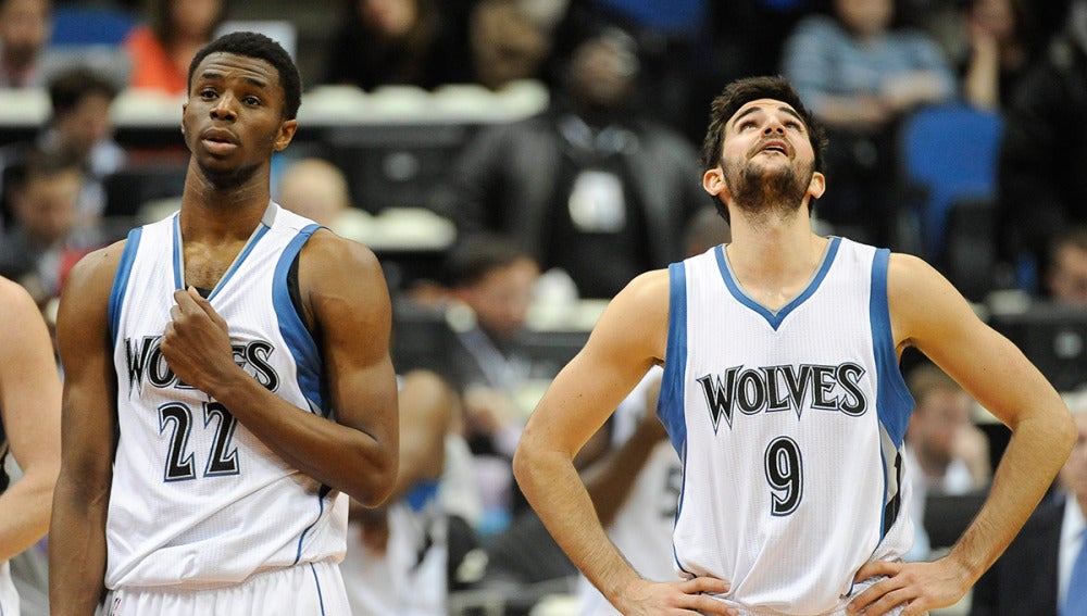 Ricky Rubio se lamenta tras una jugada