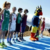 Presentación de la Copa del Rey de baloncesto 2015 en la playas de Gran Canaria Presentación de la Copa del Rey de baloncesto 2015 en la playas de Gran Canaria