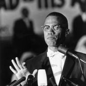 El activista estadounidense Malcolm X, asesinado en 1965