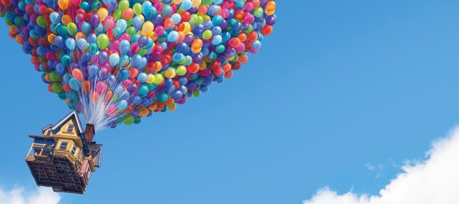 La casa voladora de Up La casa voladora de Up