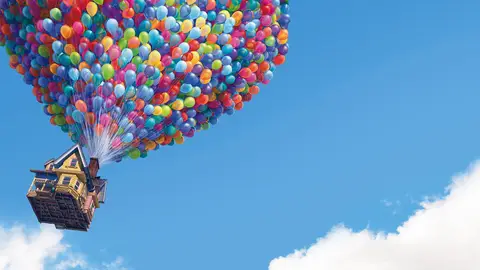 La casa voladora de Up La casa voladora de Up