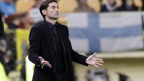 El entrenador del Villarreal, Marcelino Garc&iacute;a Toral
