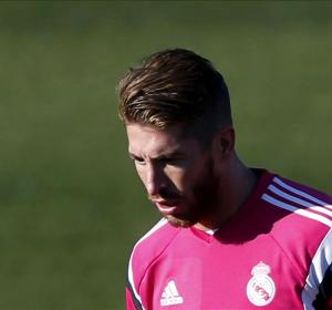 Sergio Ramos en el entrenamiento matinal en Valdebebas Sergio Ramos en el entrenamiento matinal en Valdebebas