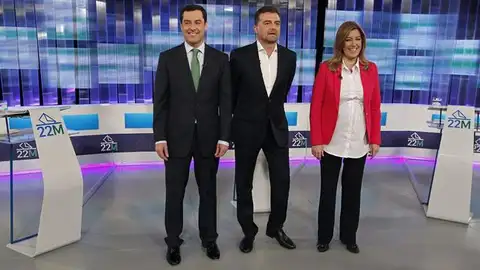 Debate a tres en Andalucía Debate a tres en Andalucía