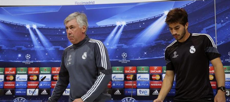 Ancelotti y Lucas Silva en rueda de prensa Ancelotti y Lucas Silva en rueda de prensa