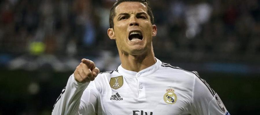 Cristiano Ronaldo celebra su segundo gol Cristiano Ronaldo celebra su segundo gol