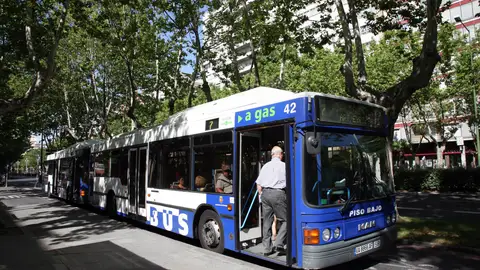 Autobús urbano en Valladolid Autobús urbano en Valladolid
