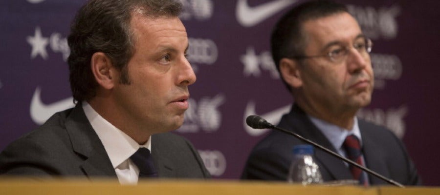 Sandro Rosell y Josep Maria Bartomeu Sandro Rosell y Josep Maria Bartomeu